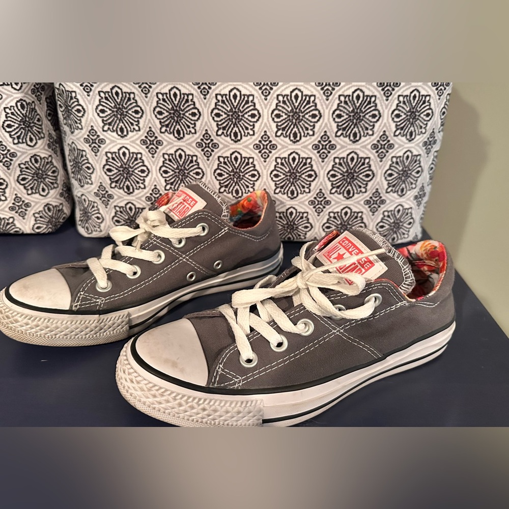 Converse Gray and White Sneakers